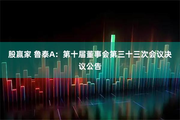 股赢家 鲁泰A：第十届董事会第三十三次会议决议公告